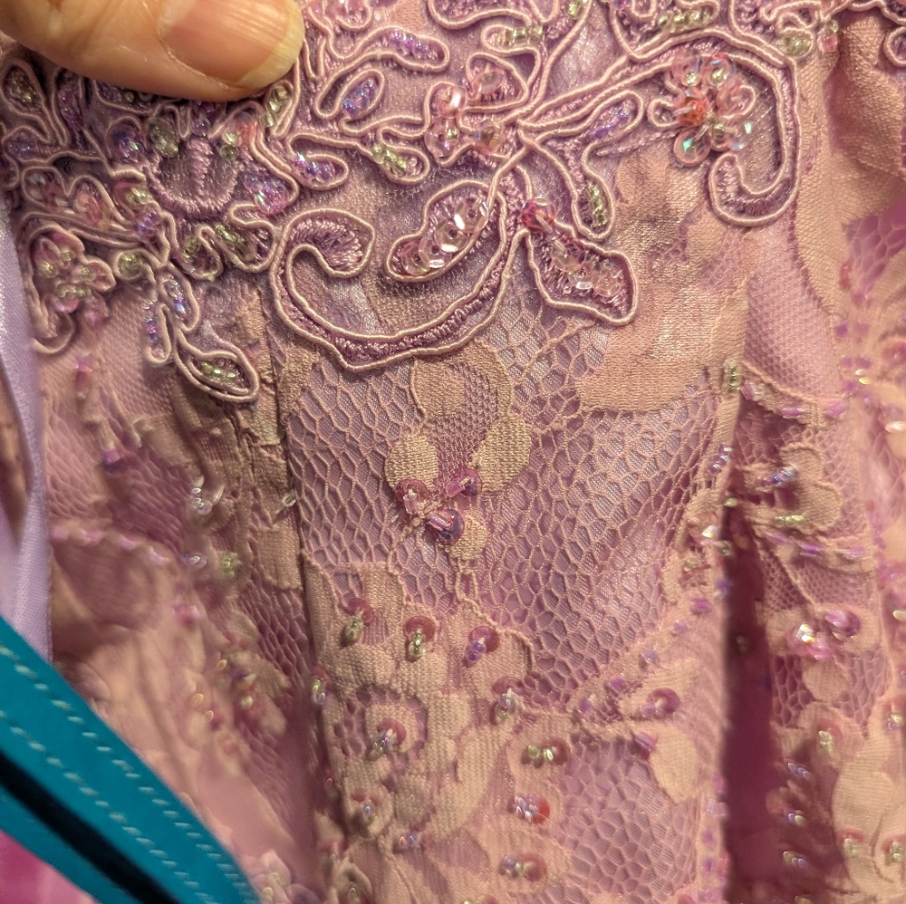Lavender Mystique Ruffled Dress - Picture 4 of 8
